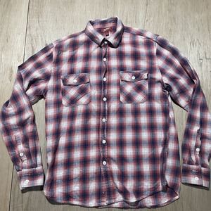 Arizona Men's‎ Flannel Shirt Red Size Medium